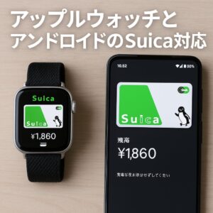 アップルウォッチとアンドロイドのSuica対応