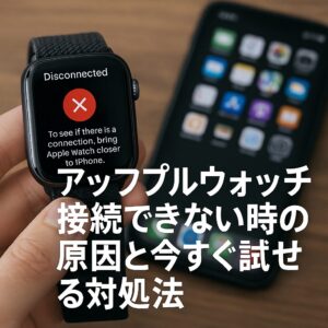 アップルウォッチが接続できない時の原因と今すぐ試せる対処法