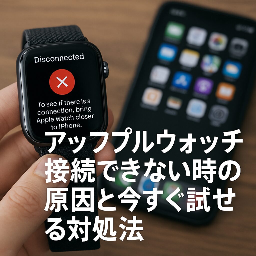 アップルウォッチが接続できない時の原因と今すぐ試せる対処法