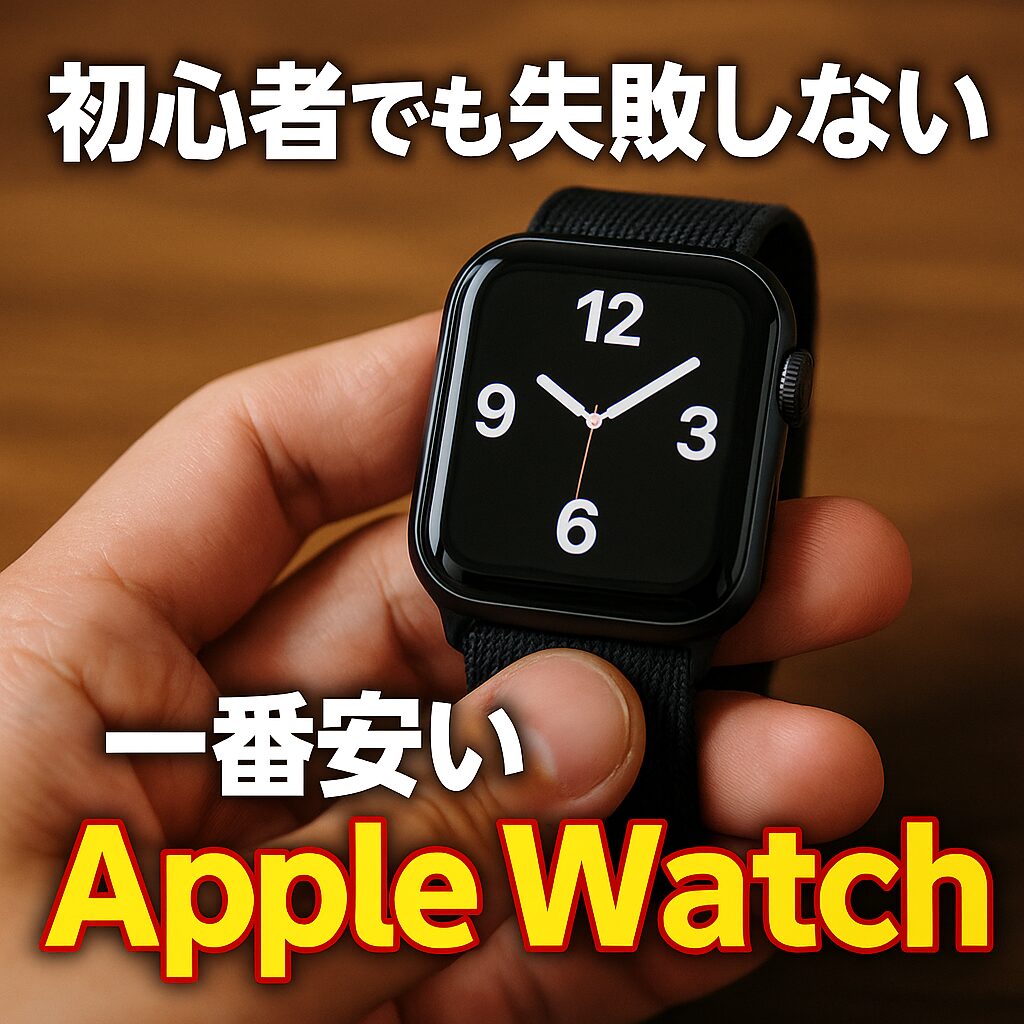 初心者でも失敗しないアップルウォッチの一番安いモデルを徹底解説