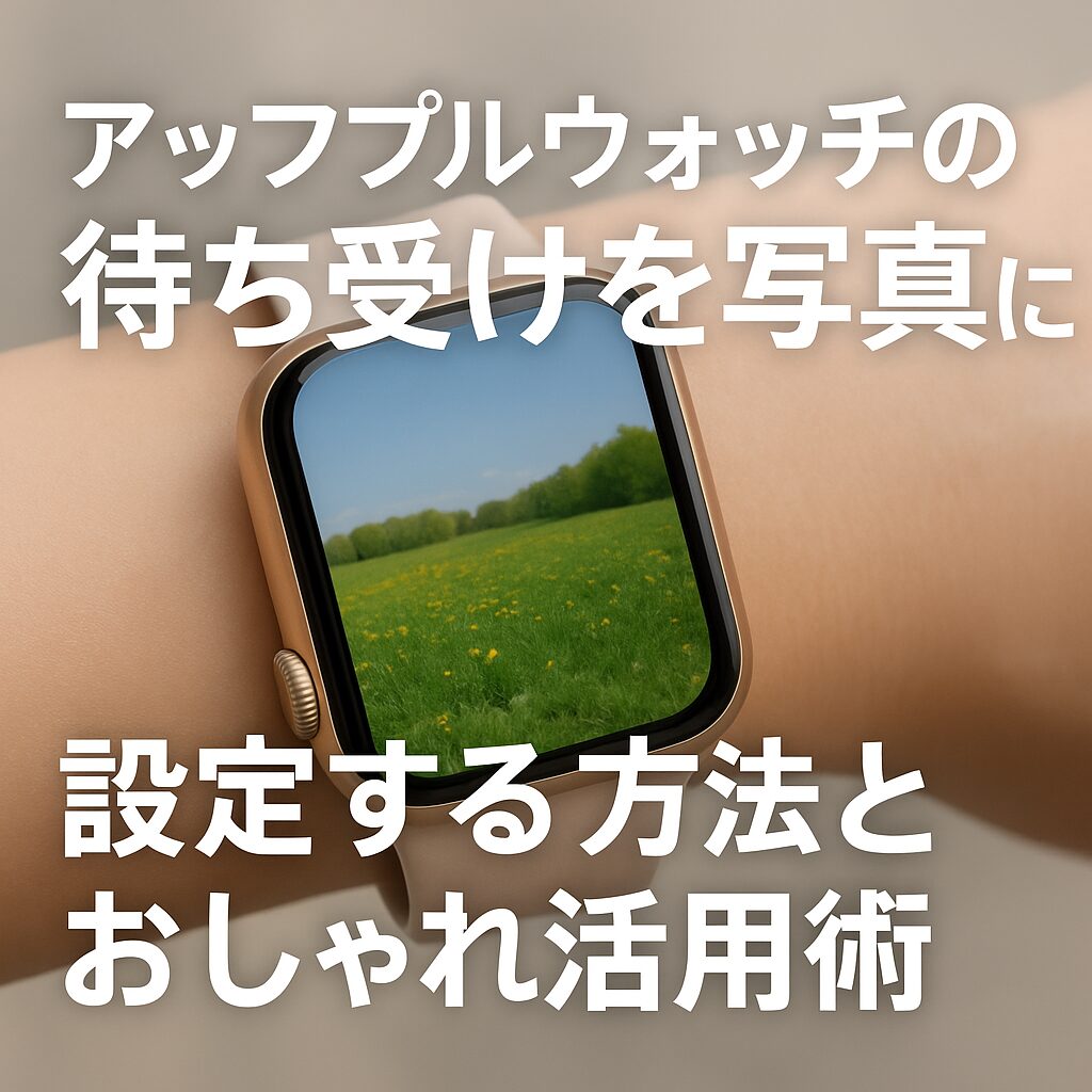 アップルウォッチの待ち受けを写真に設定する方法とおしゃれ活用術