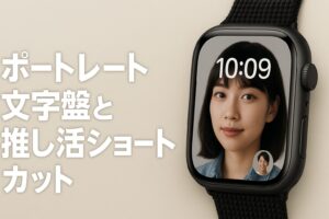ポートレート文字盤と推し活ショートカット
