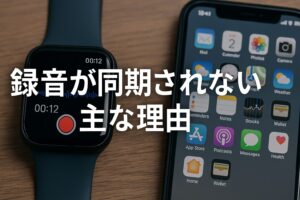 録音が同期されない主な理由