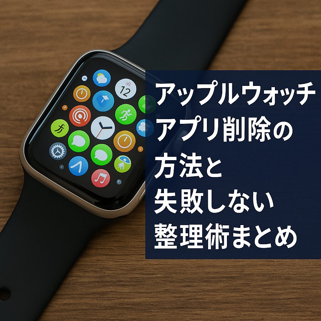 アップルウォッチのアプリ削除の方法と失敗しない整理術まとめ