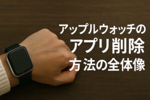アップルウォッチのアプリ削除方法の全体像
