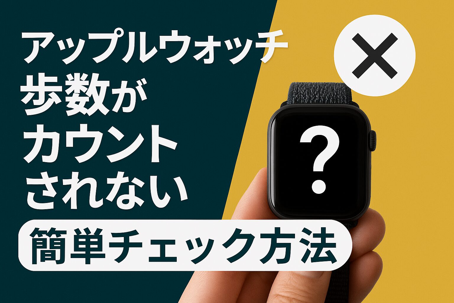 アップルウォッチの歩数がカウントされない時の簡単チェック方法