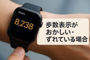 歩数表示がおかしい・ずれている場合