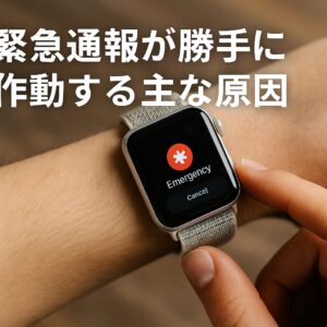 緊急通報が勝手に作動する主な原因