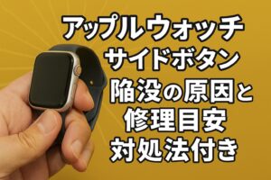 アップルウォッチのサイドボタン陥没の原因と修理目安対処法付き