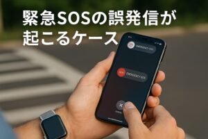 緊急SOSの誤発信が起こるケース