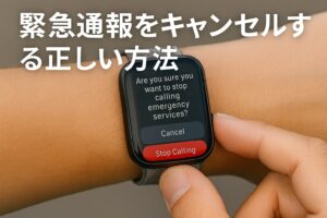 緊急通報をキャンセルする正しい方法
