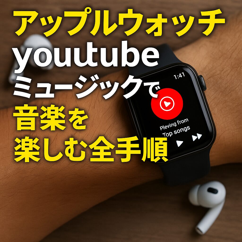 アップルウォッチをyoutubeミュージックで音楽を楽しむ全手順