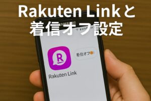 Rakuten Linkと着信オフ設定