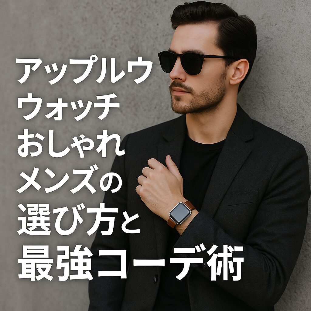 アップルウォッチをおしゃれ使うメンズの選び方と最強コーデ術