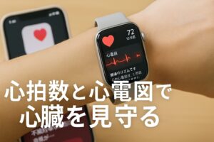 心拍数と心電図で心臓を見守る