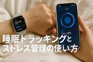睡眠トラッキングとストレス管理の使い方