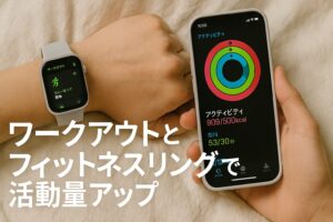 ワークアウトとフィットネスリングで活動量アップ