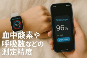 血中酸素や呼吸数などの測定精度
