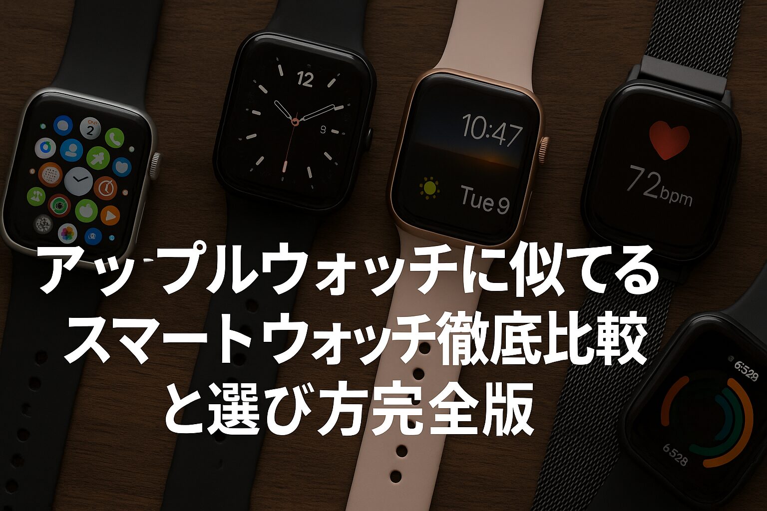 アップルウォッチに似てるスマートウォッチの徹底比較と選び方完全版