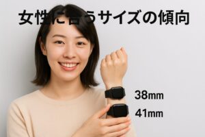女性に合うサイズの傾向
