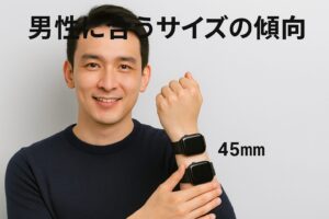 男性に合うサイズの傾向