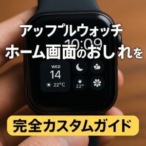 アップルウォッチのホーム画面のおしゃれを極める完全カスタムガイド