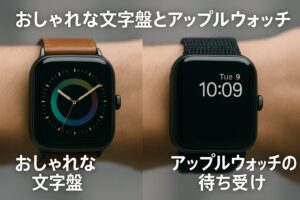 おしゃれな文字盤とアップルウォッチの待ち受け