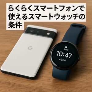 らくらくスマートフォンで使えるスマートウォッチの条件