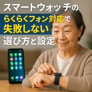 スマートウォッチのらくらくフォン対応で失敗しない選び方と設定