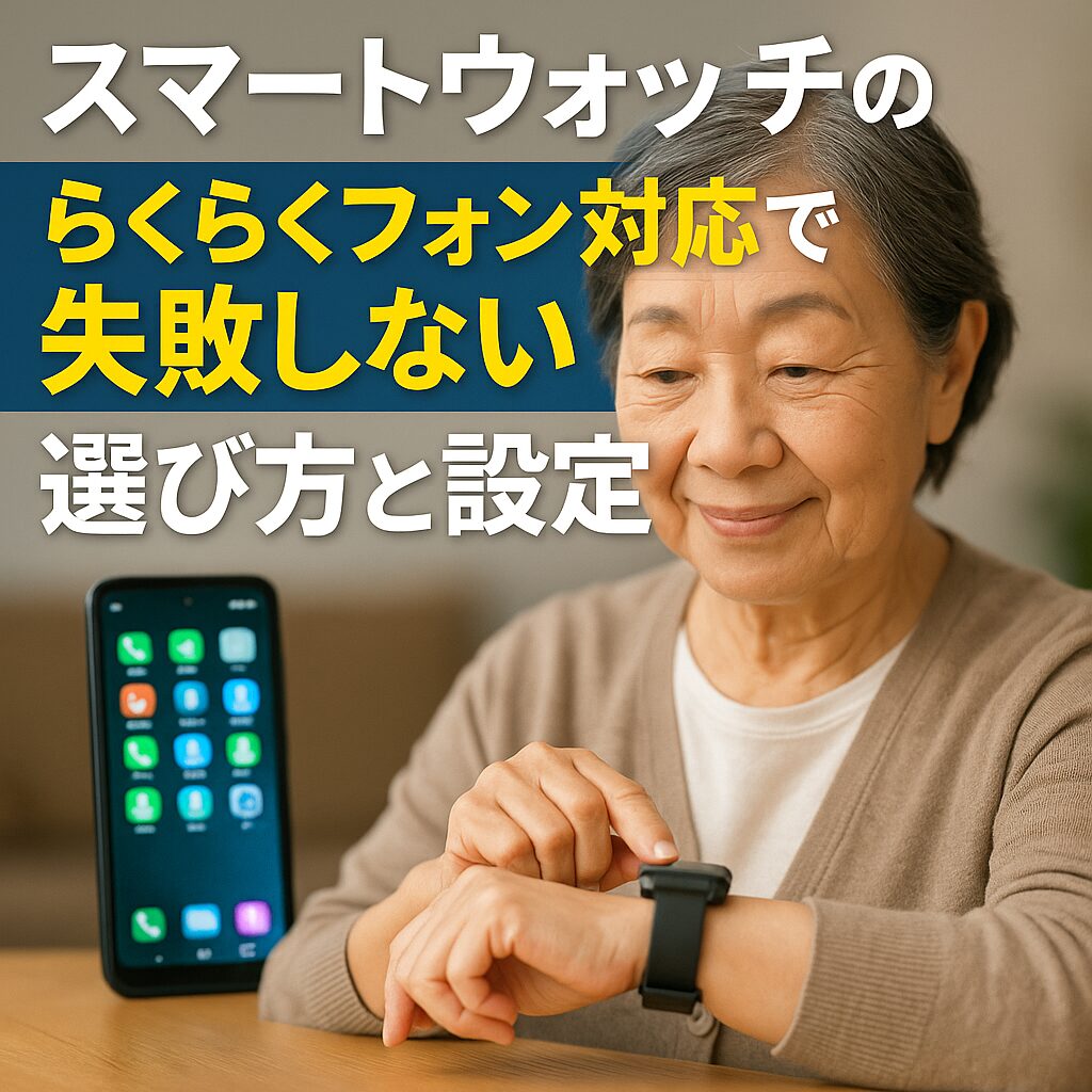 スマートウォッチのらくらくフォン対応で失敗しない選び方と設定