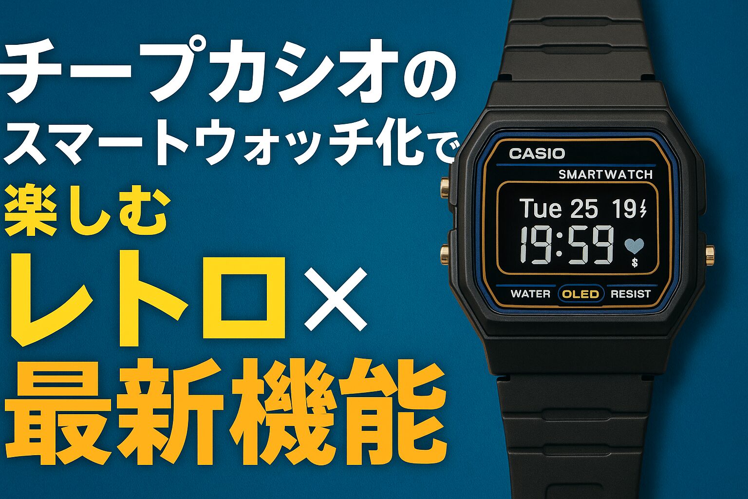 チープカシオのスマートウォッチ化で楽しむレトロ×最新機能