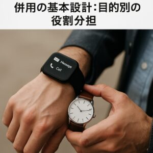 併用の基本設計：目的別の役割分担