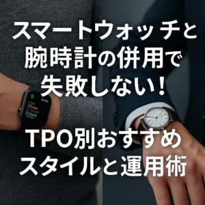 スマートウォッチと腕時計の併用で失敗しない！TPO別おすすめスタイルと運用術