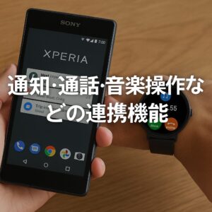 通知・通話・音楽操作などの連携機能