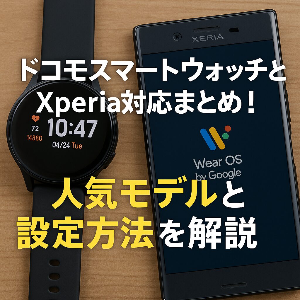 ドコモスマートウォッチとxperia対応まとめ！人気モデルと設定方法を解説