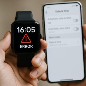 スマホのタイムゾーン設定ミスによるずれ
