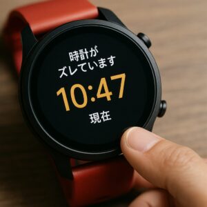 バッテリー切れや再起動で時間が狂う場合