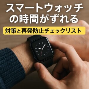 スマートウォッチの時間がずれる対策と再発防止チェックリスト