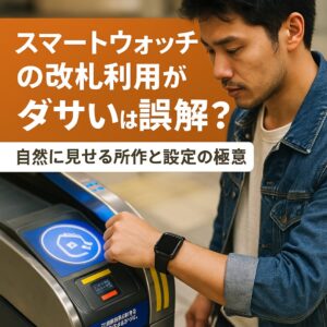 スマートウォッチの改札利用がダサいは誤解？自然に見せる所作と設定の極意