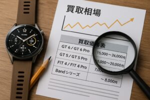 買取相場と価格表の見方