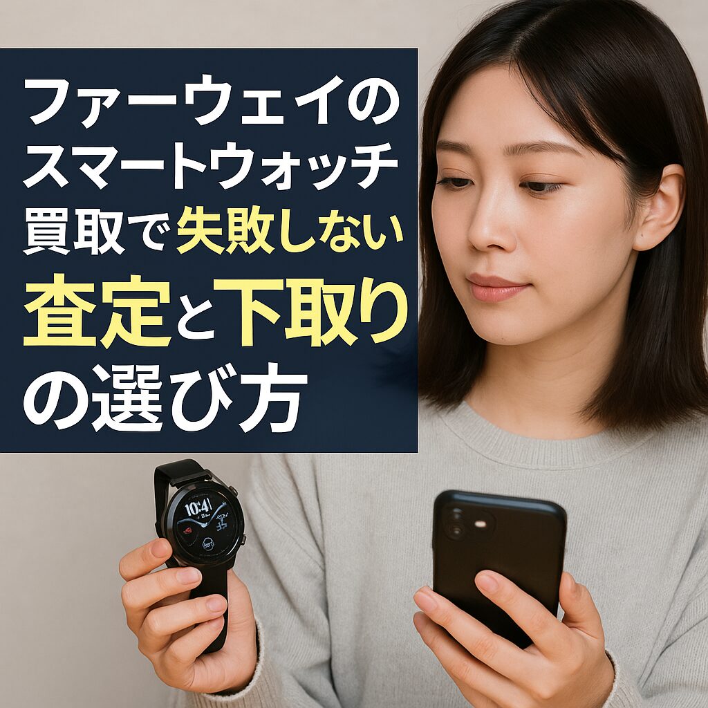 ファーウェイのスマートウォッチ買取で失敗しない査定と下取りの選び方