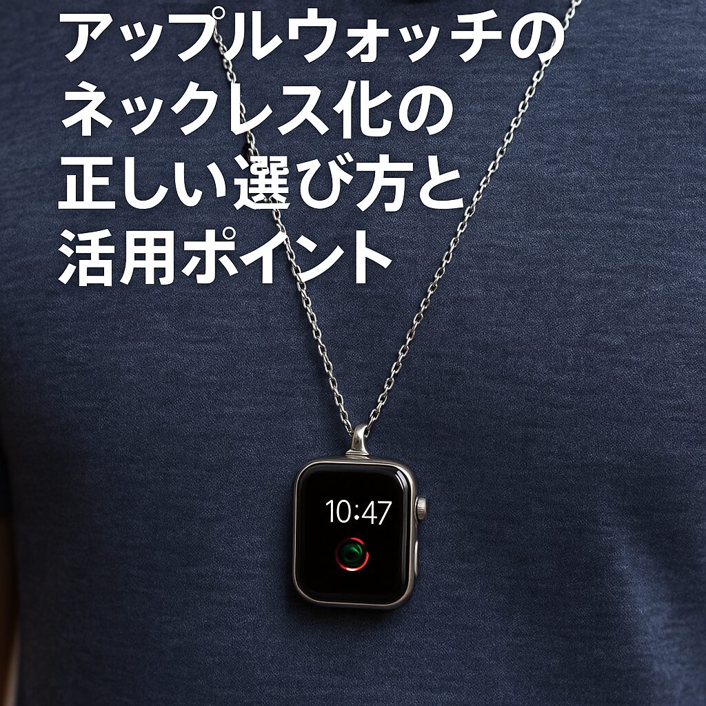 アップルウォッチのネックレス化の正しい選び方と活用ポイント