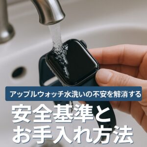 アップルウォッチの水洗いの不安を解消する安全基準とお手入れ方法