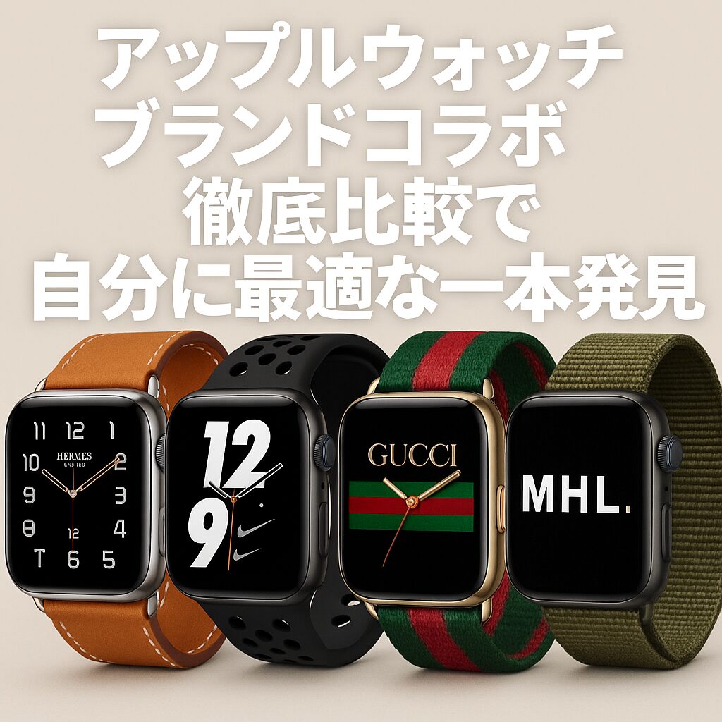 アップルウォッチのブランドコラボ徹底比較で自分に最適な一本発見