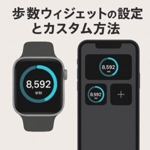 歩数ウィジェットの設定とカスタム方法