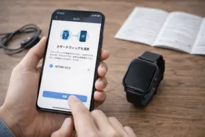 Da Fitアプリでスマートウォッチを初期設定するイメージ