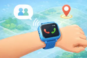 小学生向けスマートウォッチmyFirst Fone S3cの見守り機能イメージ