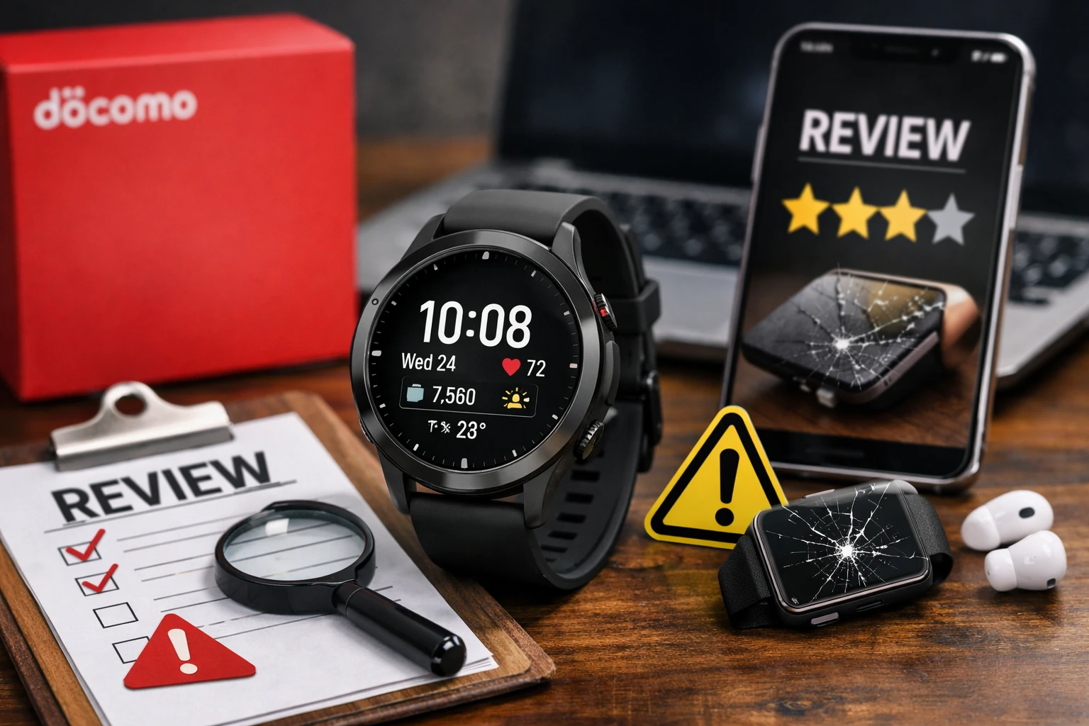 ドコモ スマート ウォッチ 01 評判を検証するリアルなレビューイメージ画像