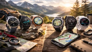 スントVerticalとガーミンfēnix、Forerunner、Instinctを並べたリアル比較イメージ