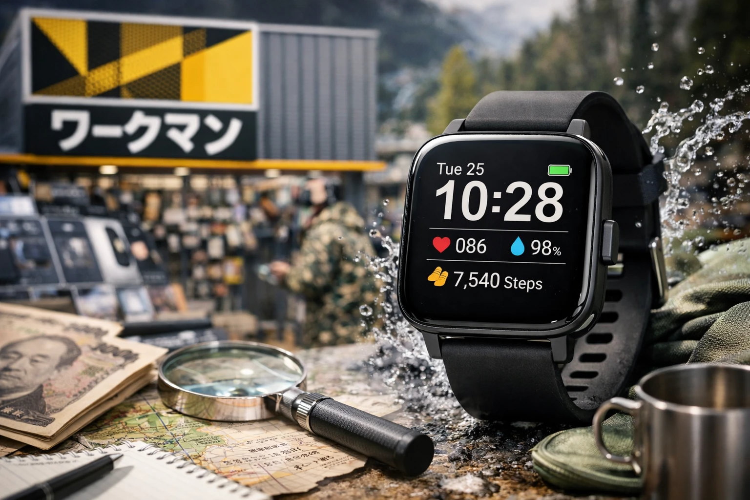 ワークマンのスマートウォッチの評判を調査するイメージのアイキャッチ